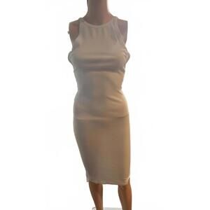 Popular 21 Women's Sleek White Midi Dress